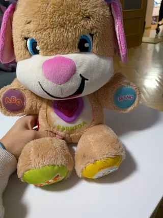 Perrita Fisher Price Ríe y Aprende. Bebes +6 meses