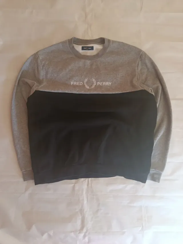 Sudadera Fred Perry Color Block Talla XL