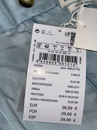 Pantalón verano Springfield Talla 42