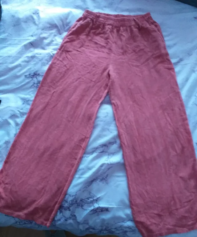 Pantalones Natura Algodón Rectos Talla M