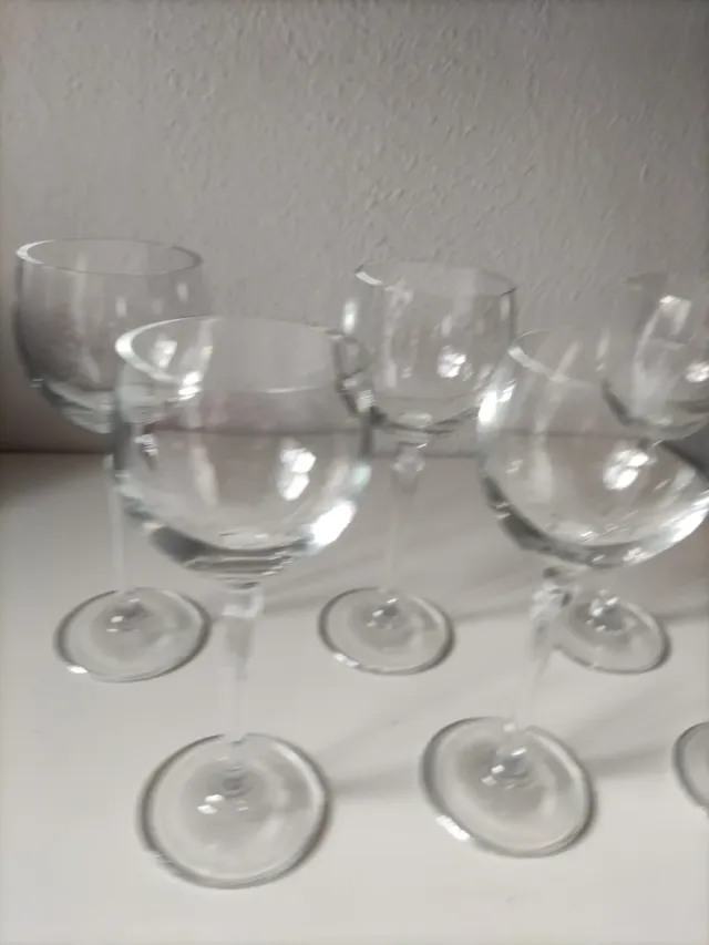 6 copas de cristal nuevas