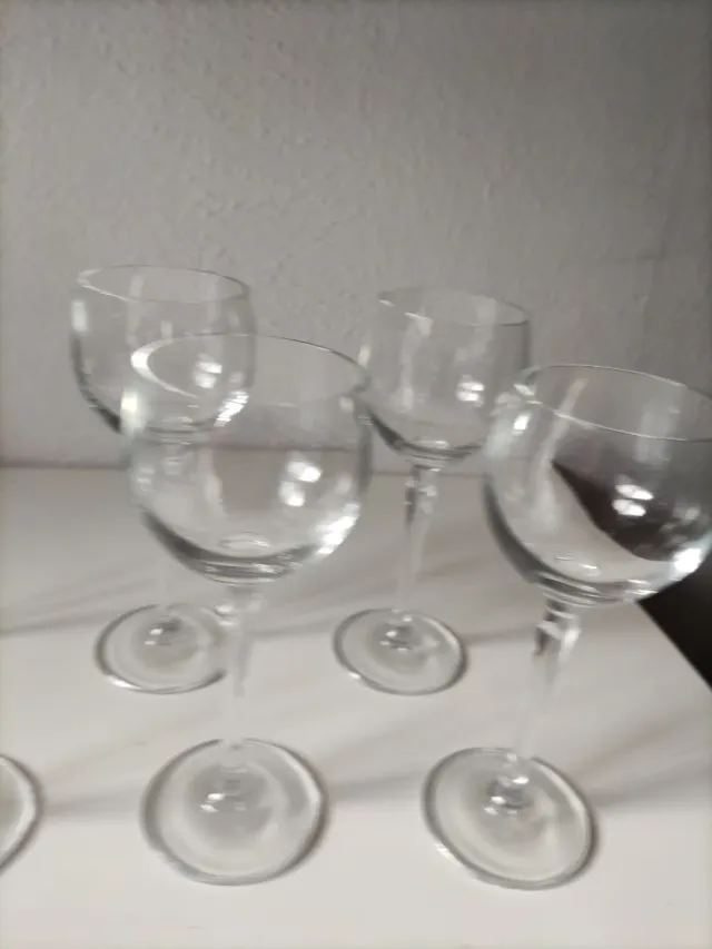 6 copas de cristal nuevas
