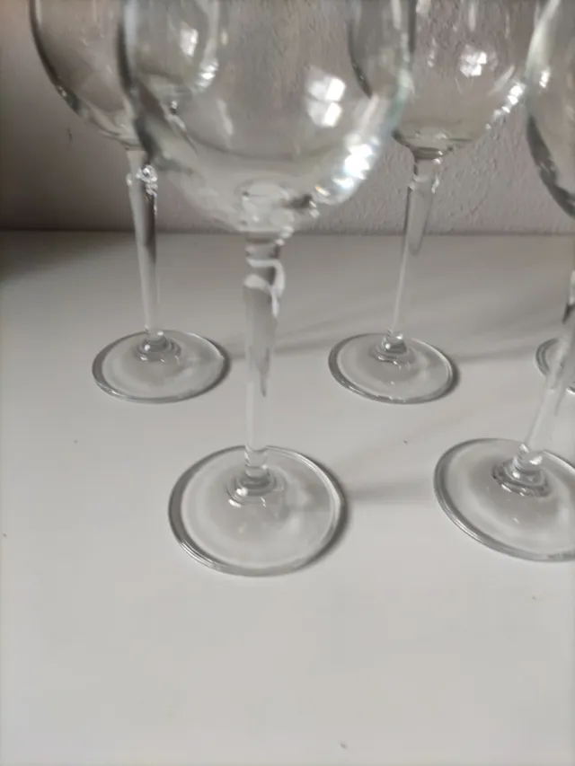 6 copas de cristal nuevas