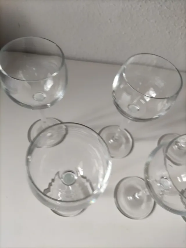 6 copas de cristal nuevas