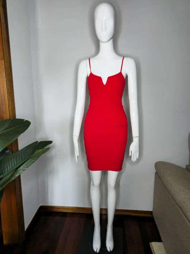 Vestido rojo ajustado