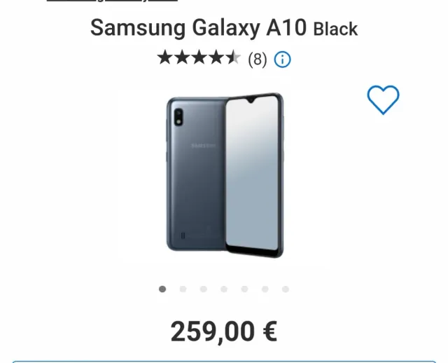 Samsung Galaxy A10 Nero