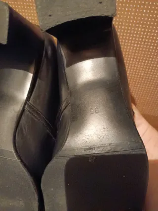 Zapatos piel negros talla 35