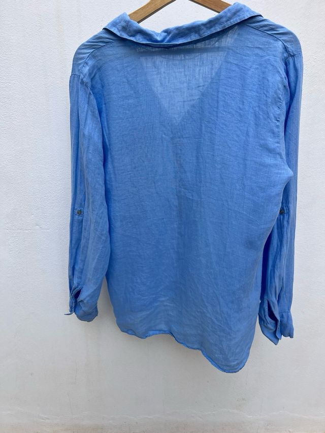 Camisa azul Zara Talla L
