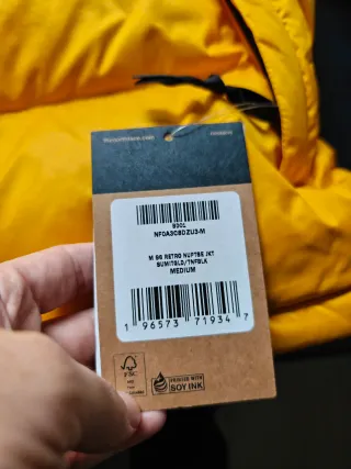 The North Face 700 M Chaqueta Plumas Negra Amarill