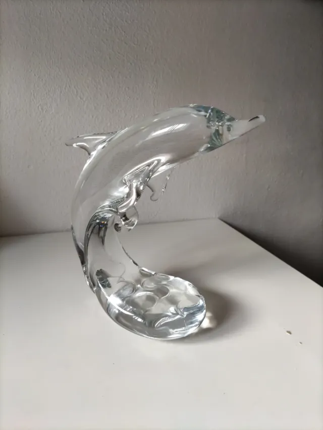 Figura Delfín Cristal Transparente