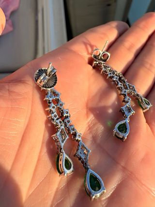 Pendientes Aristocrazy Verdes y Plateados