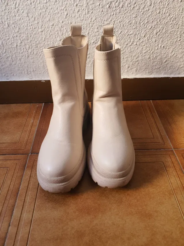 Botas  Beige Mujer