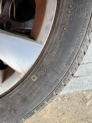 Llantas aluminio 17'' Citroen con neumáticos