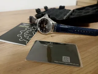 Reloj Sugess Moonphase Esfera Azul