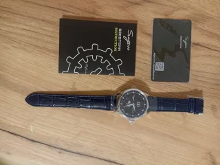 Reloj Sugess Moonphase Esfera Azul