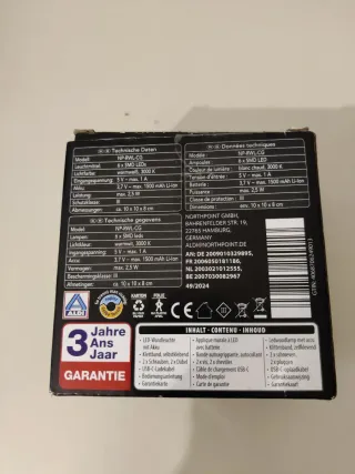 CASALUX Lampada LED da Parete con Batteria