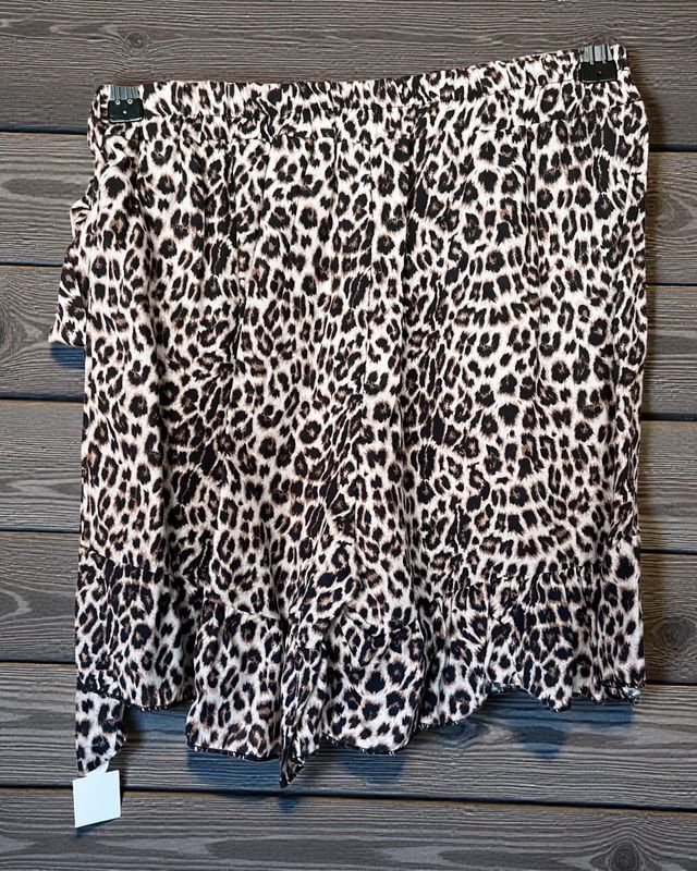 Falda pantalón con estampado de leopardo