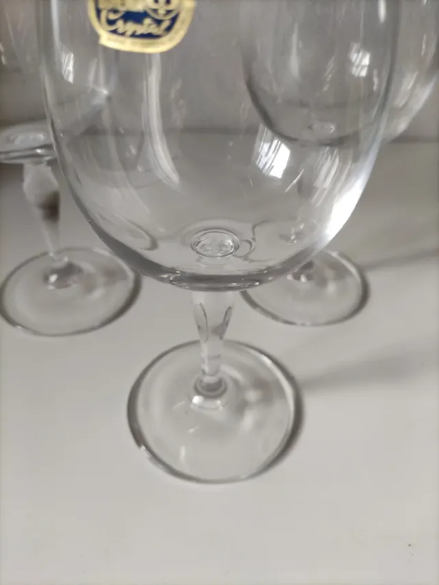 4 Copas Bohemia Cristal Nuevas