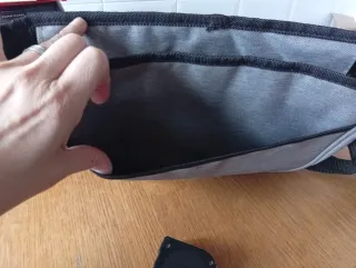 Bolsa maletín funda portátil gris
