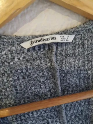 Vestido gris Stradivarius Talla S