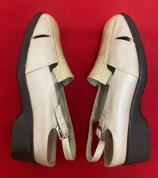 Sandalias Roldán Mujer Beige/Oro