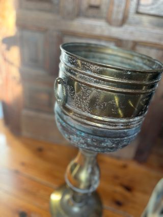 Lote decorativo vintage de metal