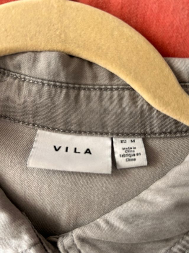 Camisa vaquera Vila gris
