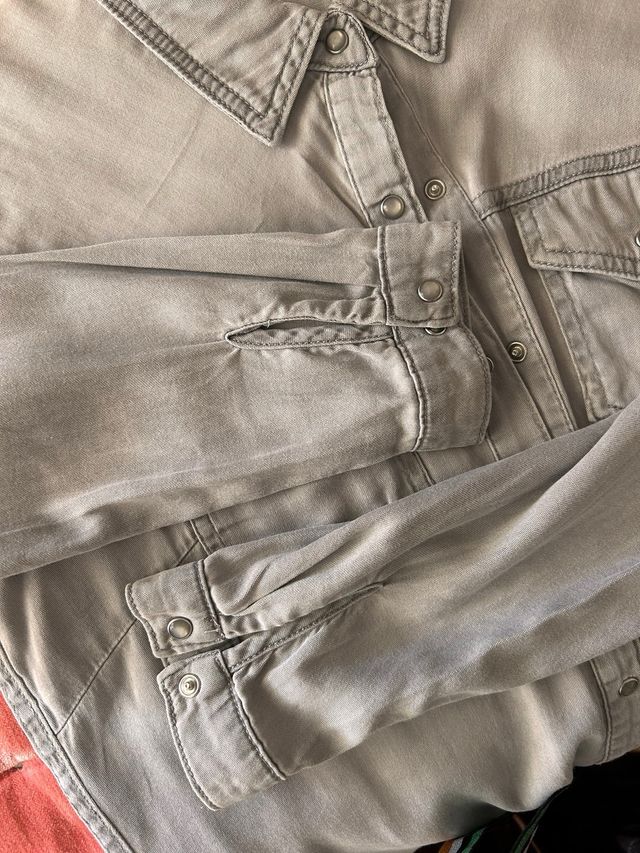 Camisa vaquera Vila gris