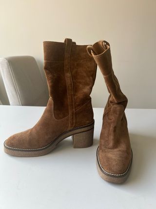 Botas Alpe Piel Marrón Talla 38