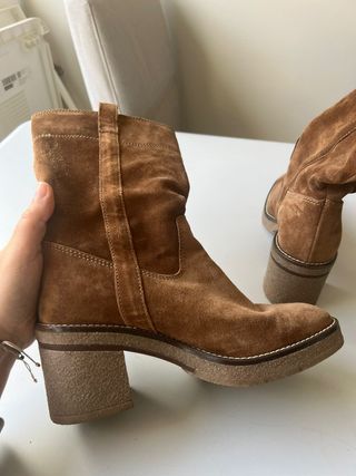 Botas Alpe Piel Marrón Talla 38