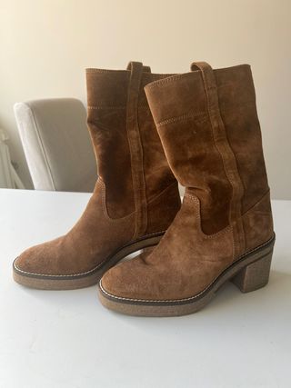 Botas Alpe Piel Marrón Talla 38
