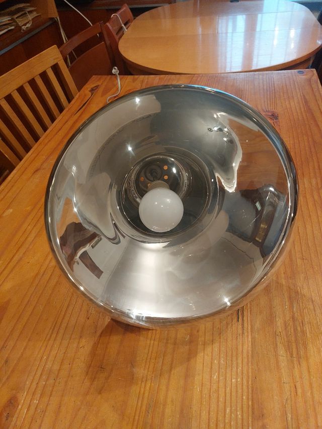 Lámpara de techo colgante cromada