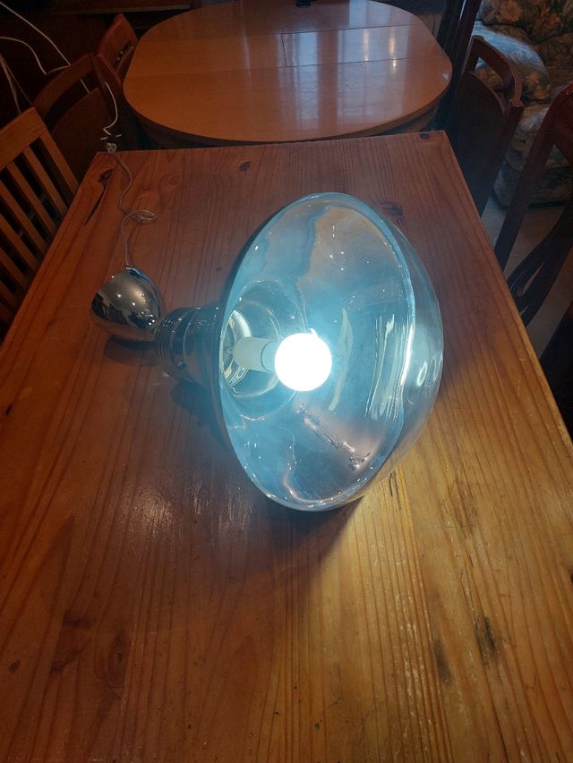 Lámpara de techo colgante cromada