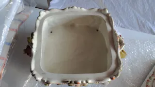 Centrotavola Porcellana Policroma Bassano