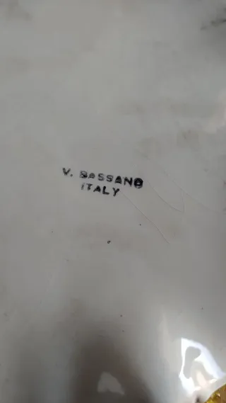 Centrotavola Porcellana Policroma Bassano