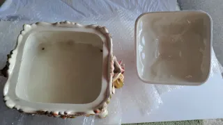 Centrotavola Porcellana Policroma Bassano