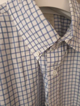 Camisa Polo Ralph Lauren cuadros azul y blanco