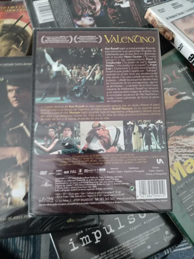 DVD Valentino (Rudolf Nureyev, Carol Kane)