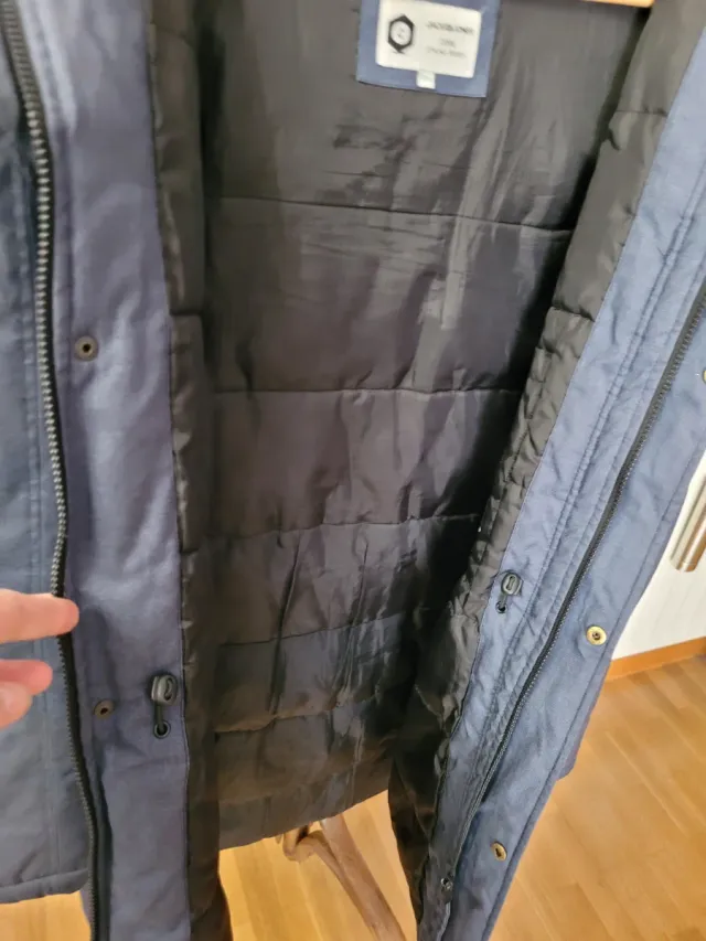 Chaqueta Parka Cazadora Jack & Jones Negra/Gris L