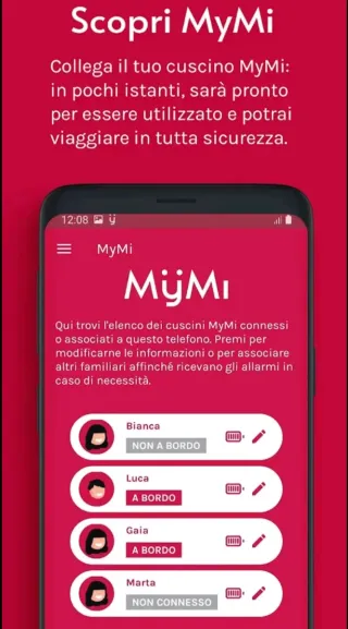 MyMi cuscino anti-abbandono bimbi in auto