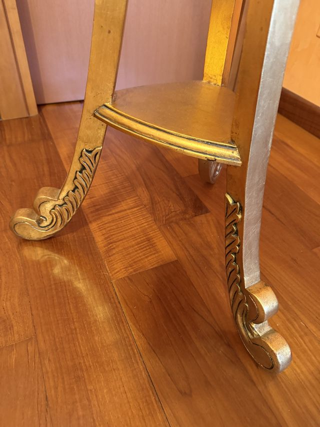 Portavaso Oro Vintage Alto 130cm