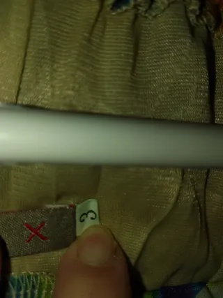 Falda larga estampada multicolor