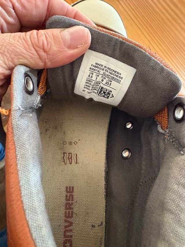 Converse Piel Marrón Talla 38