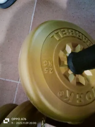 Mancuernas ajustables con discos