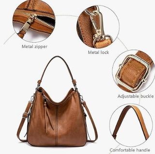 Bolso Cuero PU Marrón Mujer