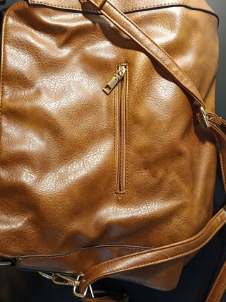 Bolso Cuero PU Marrón Mujer