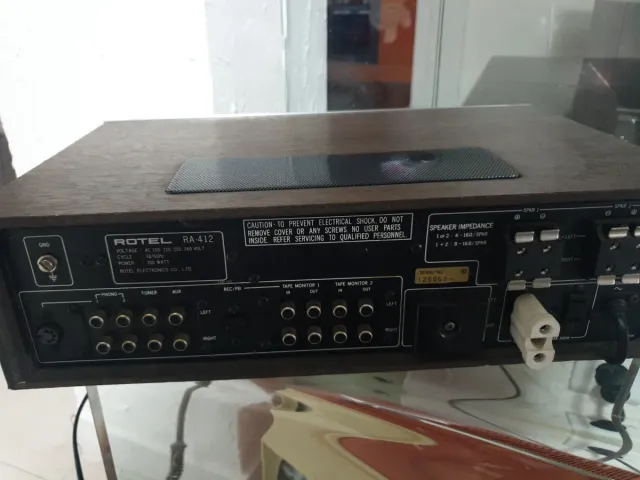 Amplificador Rotel RA 412 Años 70