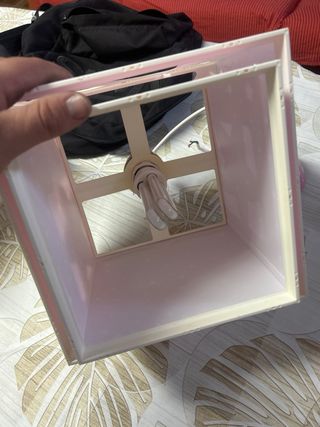 Lámpara infantil estrella rosa