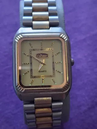 Reloj Cóndor Cuarzo Dorado y Plateado