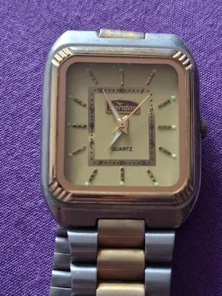 Reloj Cóndor Cuarzo Dorado y Plateado